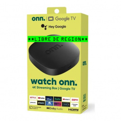 Onn Box 4K Streaming Google whatch