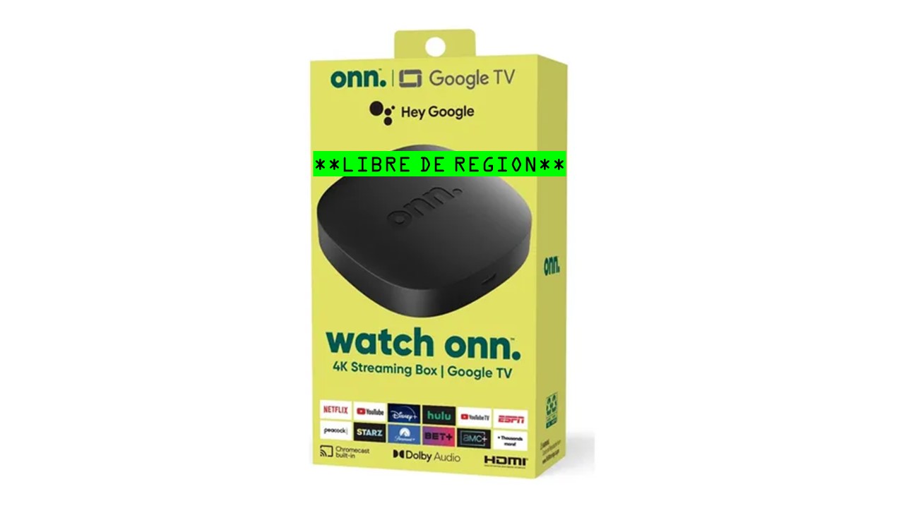 Onn Box 4K Streaming Google whatch