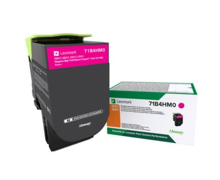 TONER LEXMARK 71B4HM0 MAGENTA EXTRA ALTO RENDIMIENTO CS417/CX417